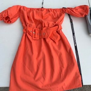 Pretty Little Thing Orange dress